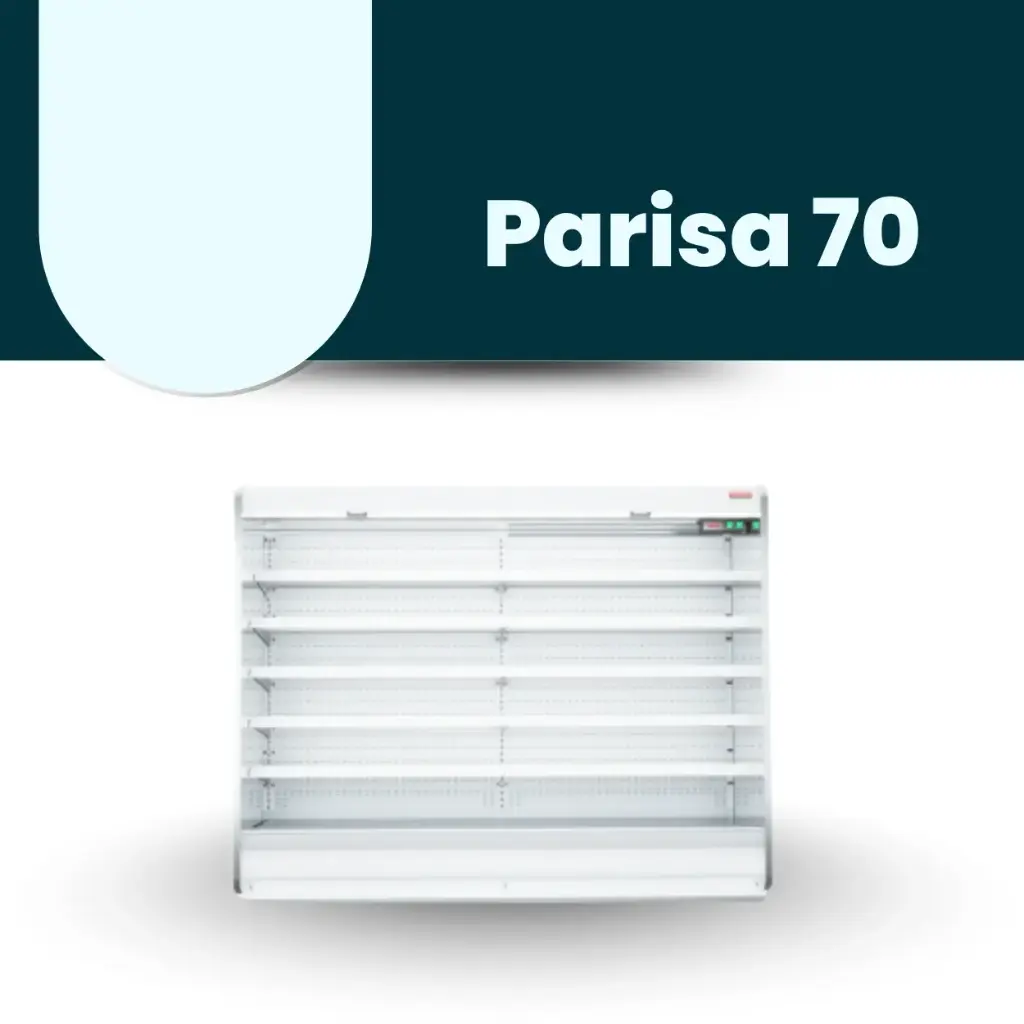 ColdCo Parisa 70 Open Deck Cabinet 1875W white 2050H
